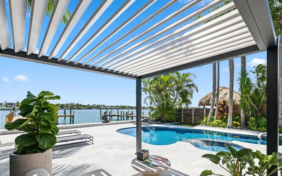 K-BANA&trade; Modular Pergola: Luxury Poolside Cabana Ideas for Your Backyard